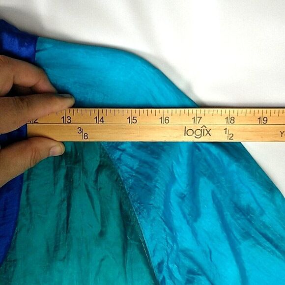 Pro Spirit Size L Color Block Windbreaker Hooded Sporty Jacket Retro Full Zip - Picture 12 of 14